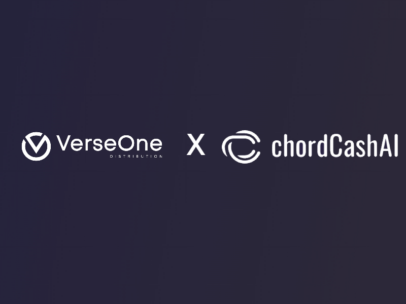 VerseOne partners chordCashAI™ smart music funding technology.